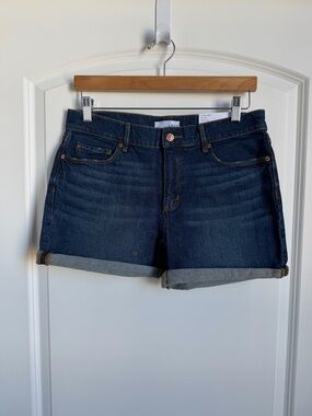 LOFT Roll Cuff Jean Shorts